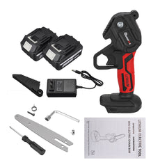 6 Inch 1200W Electric Chain Saw Cordless Pruning Chainsaw Garden Woodworking Tool