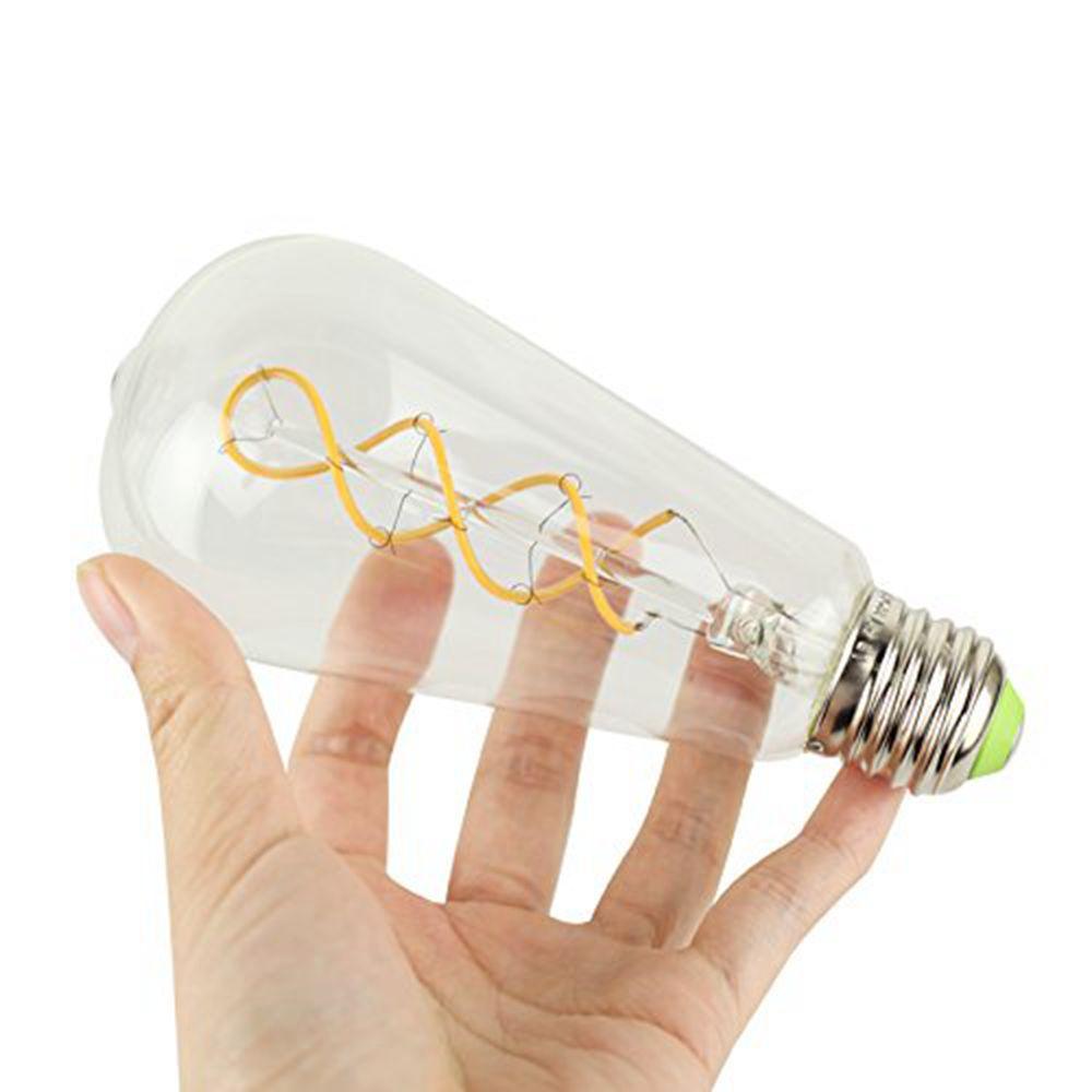 4W Dimmable Clear Gold Warm White Retro LED Light Bulb AC110-130V AC220-240V
