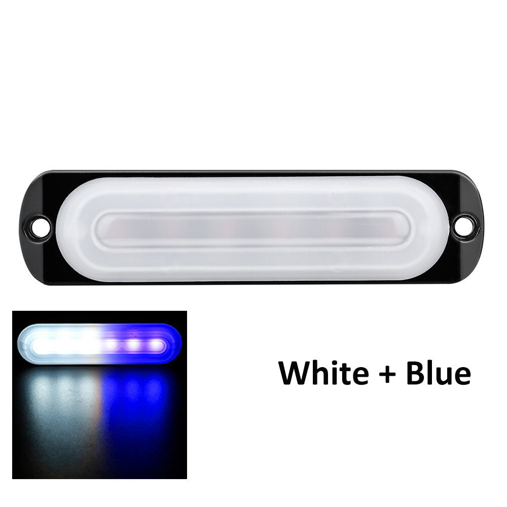 12V-24V 18W 6 LED Strobe Side Light Guide Lamp For Truck Car RV Boat