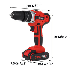 12/18/21V Electric Power Torque Impact Drill Cordless Hammer Screwdriver 25+3 35NM-56NM Power Tool