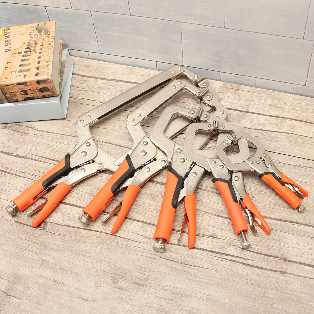 6/9/11/14/18inch Alloy Steel C Bracket Vise Grip Welding Quick Pliers Hand Tool