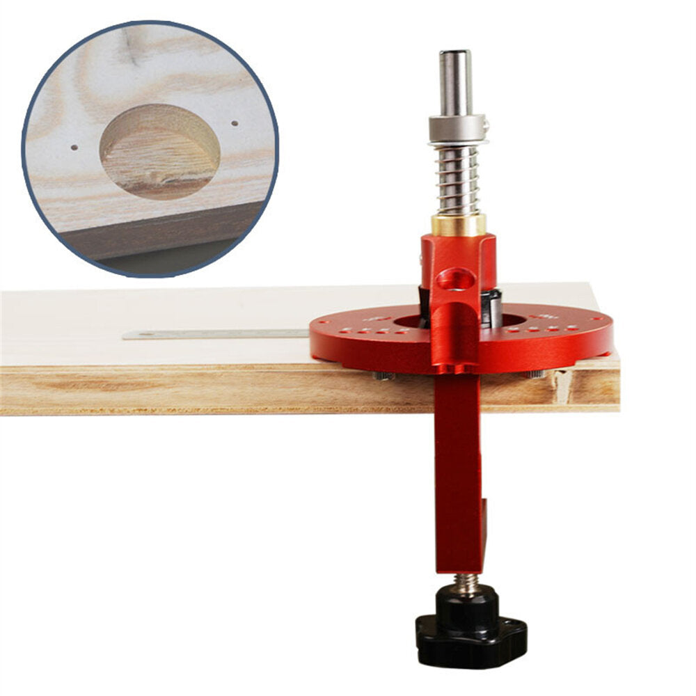 35mm Chain Hole Locator Punch Jig for Woodworking - Durable Aluminum Alloy Tool for Hinge Installation & DIY Projects