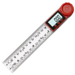 2 in 1 200/300mm Transparent Digital Angle Ruler 360 LCD Display Inclinometer