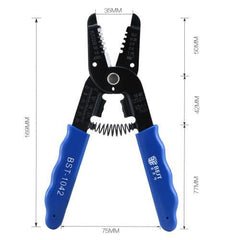 Portable Wire Stripper Plier Crimper Cable Stripping Crimping Cutter Hand Tool