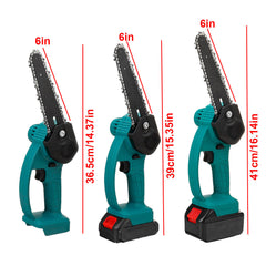 6 Inch Cordless Electric Chain Saws One-Hand ChainSaw Woodworking Tool 98VF/68VF
