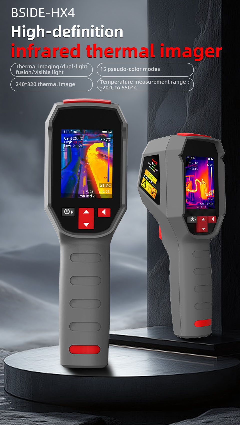 GreenZech Industrial 320-H | 240x320 HD Thermal Imaging Camera | 25Hz Professional Handheld Infrared Imager