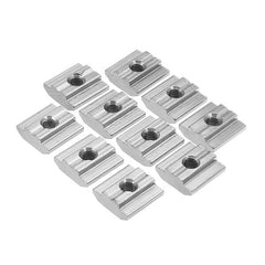 50pcs M5 T Sliding Nut Carbon Steel Zin Plated T Sliding Nut for 3030 Aluminum Profile