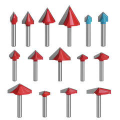 6mm 60-150 Degree Router Bits CNC Engraving V Type Milling Cutter Woodworking Carving Knife Tungsten Carbide Cutting Tool