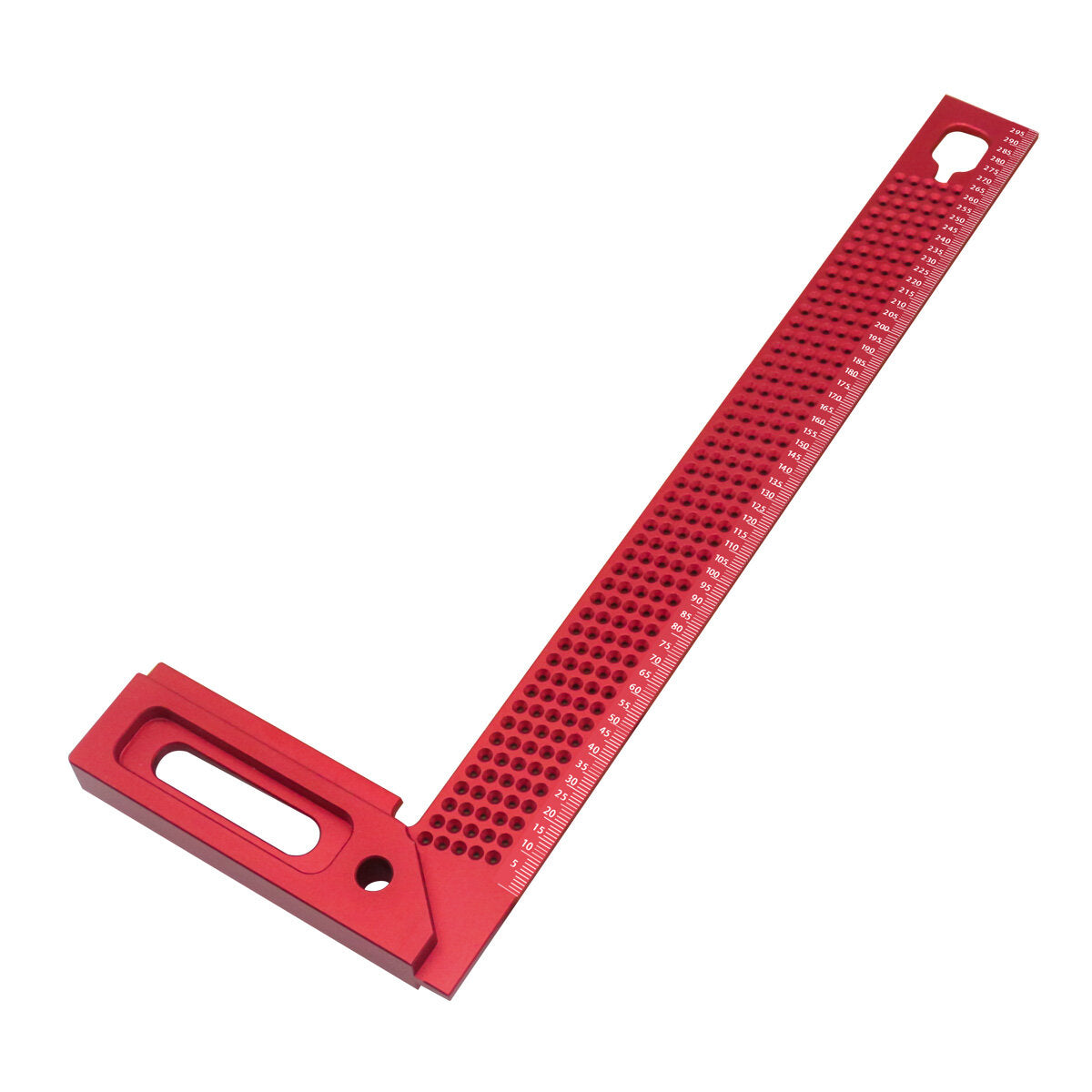 Precision Woodworking Square - Multi-functional Aluminum Tool for Accurate Framing, Marking & Scribing (300mm)