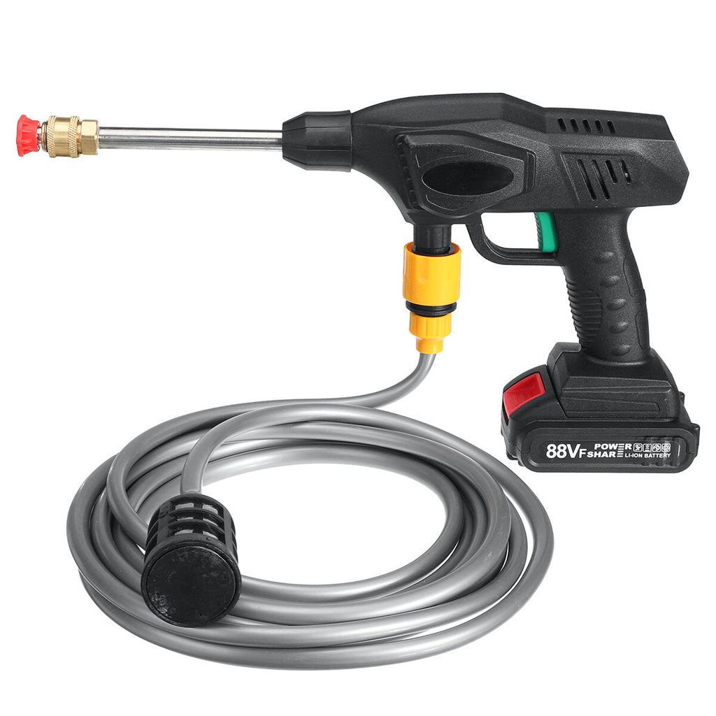 900W Cordless High Pressure Washer Battery Indicator Car Washing Machine Spray Guns Water Cleaner