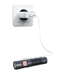 1400lm TIR Lens 200m Long Range Compact EDC Flashlight with Type-C USB Rechargeable 21700