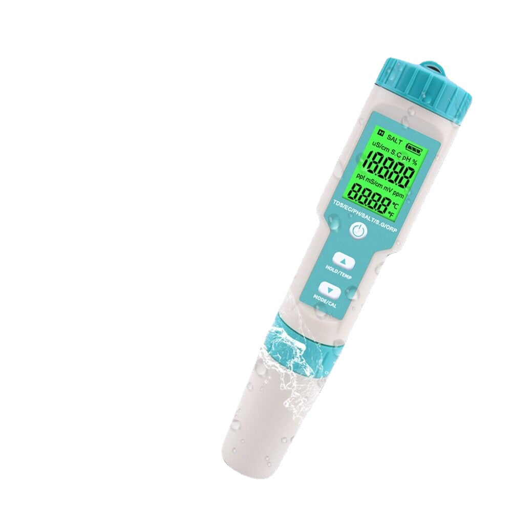 7 in 1 PH/TDS/EC/ORP/Salinity /S.G/Temperature Meter Water Quality Tester for Drinking Water Aquariums PH Meter