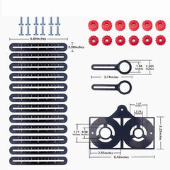Universal Aluminum Alloy Multi Angle Measuring Ruler