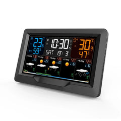 Smart WiFi Weather Clock w/ Tuya – Indoor/Outdoor Temp, Humidity, Alarm, UV Index, RF433 Control