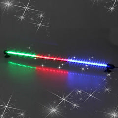 Blue White 62cm 69 LEDs Aquarium Tank Bar Light Waterproof Stick Strip Lamp 220V Fish