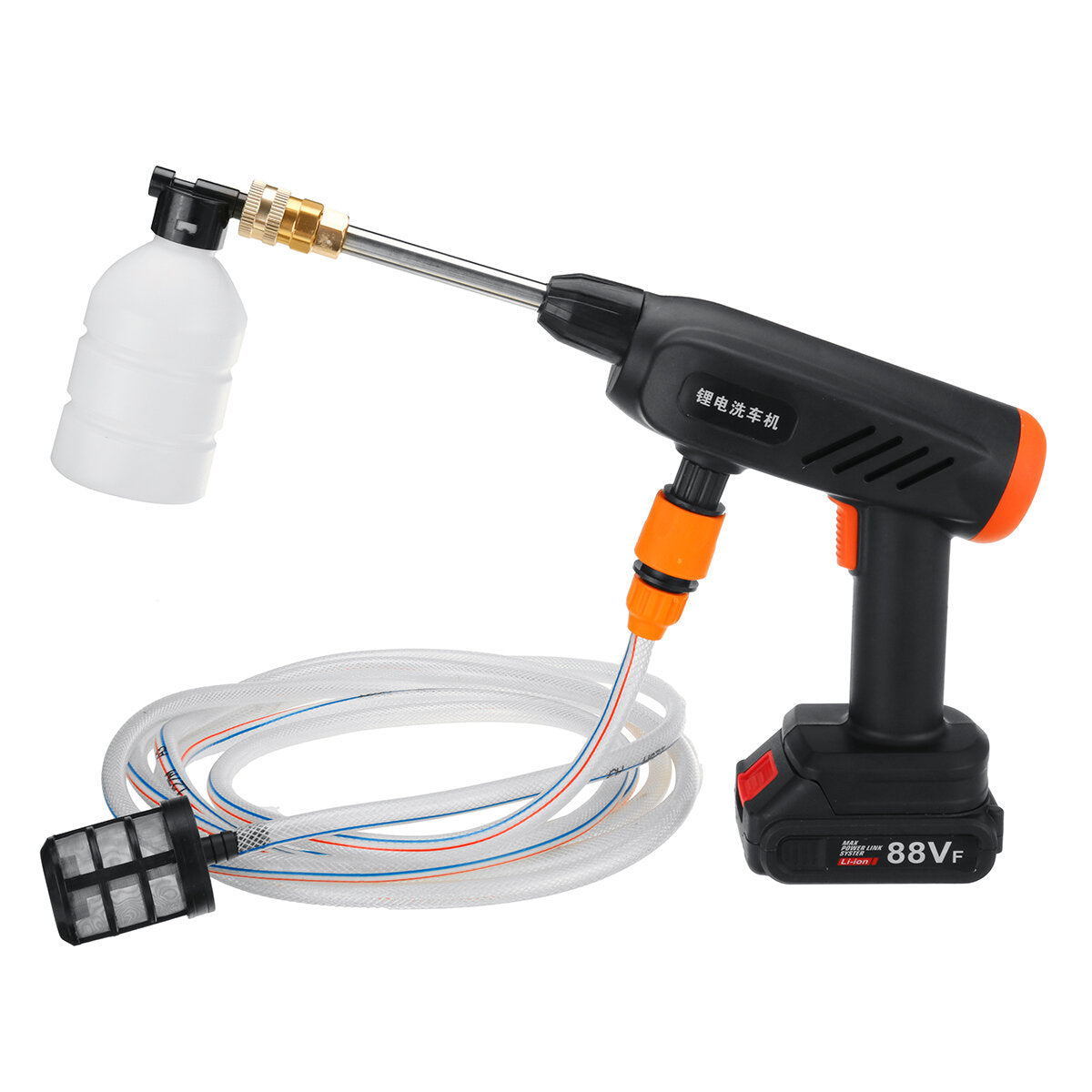 Cordless High Pressure Washer Car Washing Machine Water Cleaner Spray Guns W/ None/1/2 Battery For Makita