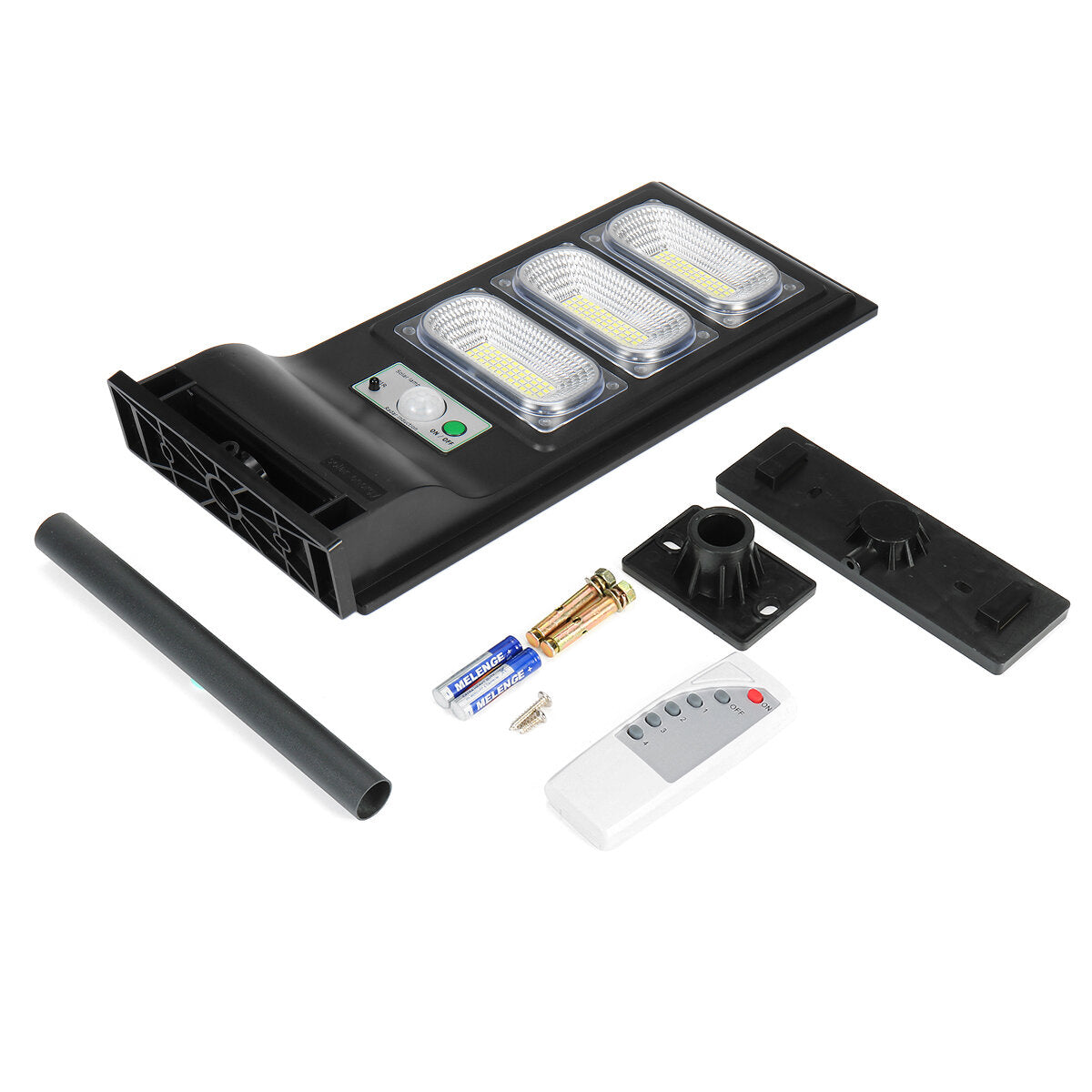 60/120/180 LED 300/600/1000W Solar Street Light PIR Motion Sensor Outdoor Wall Lamp + Remote