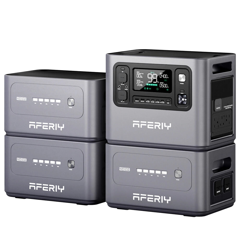2800W 2048Wh LiFePO4 Portable Power Station, Optional Expansion Battery, 1200W Solar Input, App Control & UPS Backup