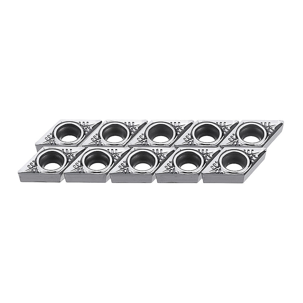 10pcs DCGT11T302/04/08 Carbide Insert DCGT32.51 Turning Tool Blades for Aluminum