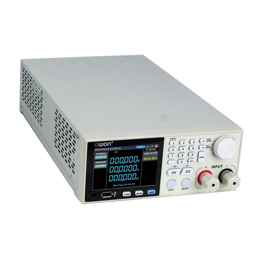 DC Electronic Load High Precision Control 150V/300V/600V 40A 400W LCD Display Protection Modes