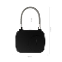 Fingerprint Security Keyless Lock Plastic Three Color Light Wire Rope Lock 3M 10 Sets of Fingerprint lock Induction