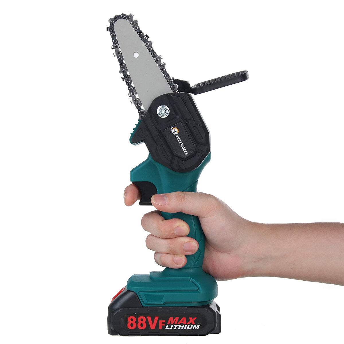 88VF Electric Chain Saws Cordless 4 Inch One Hand Saw Woodworking Cutting Power Tools