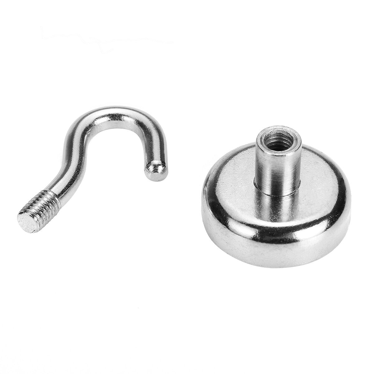 10Pcs D20/25/32 N35 Ferrite Magnetic Hooks Neodymium Hold 12kg Strong Magnet