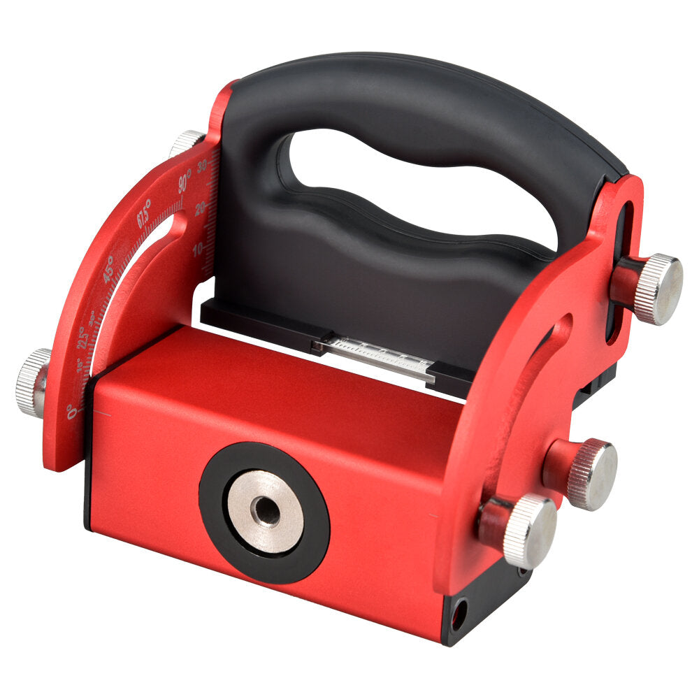 Adjustable Pocket Hole Jig, Aluminum Alloy & Carbon Steel, 0-90° Angle, M6/M8/M10/M12 Drill Sleeves, 1 Piece