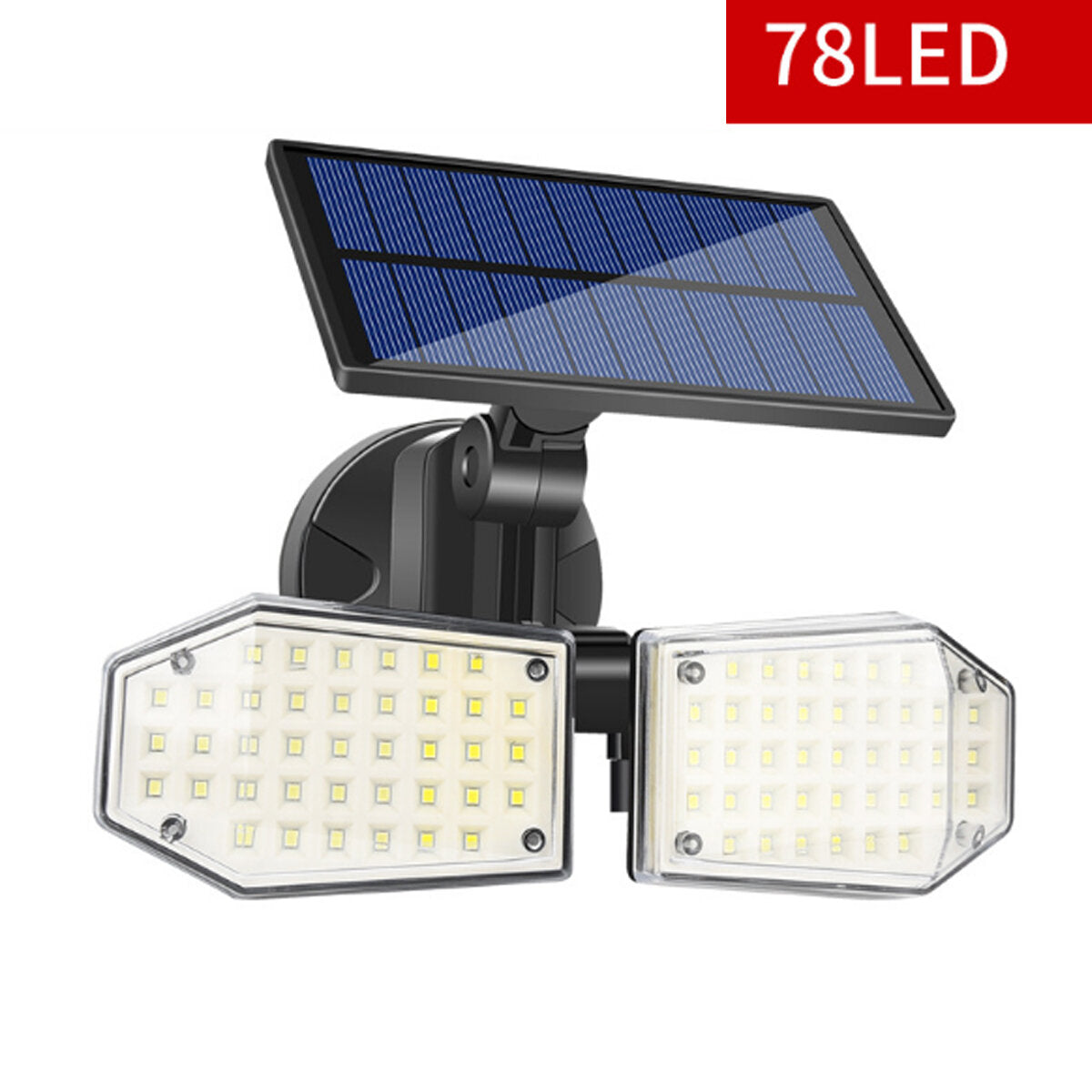 Outdoor Motion Sensor LED Solar Light 78LED/130COB Three Modes Waterproof Security Wall Lamp for Garden Street