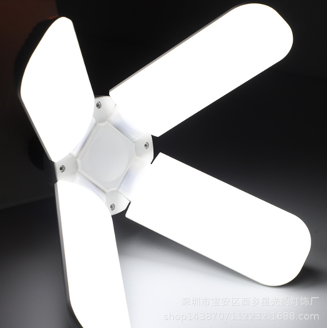 45W/60W Universal Deformable LED Garage Light E27 Foldable Ceiling Workshop Lamp