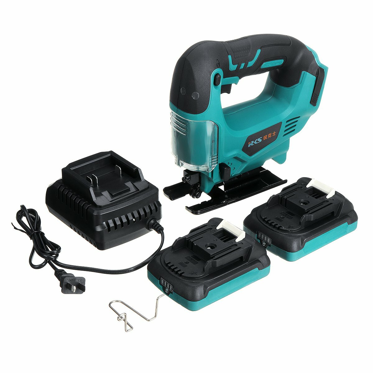 900W 18V Portable Electric Saw Pruning Jig Saw Rechargeable Woodworking Power Tools Wood Cutter W/ 1/2 Battery