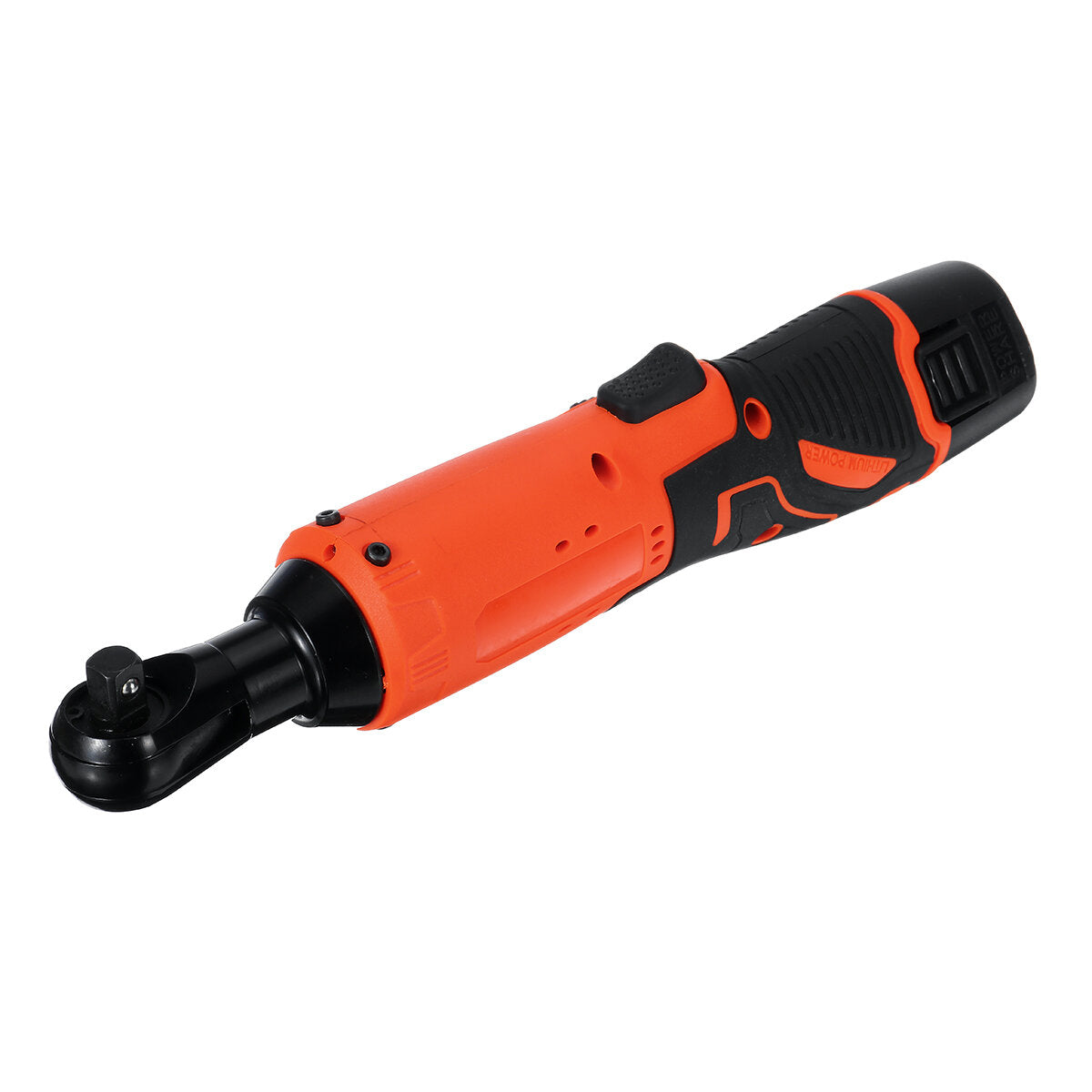 3/8" 12V 65N.m Cordless Electric Right Ratchet Angle Wrench Tool W/ 2pcs Battery