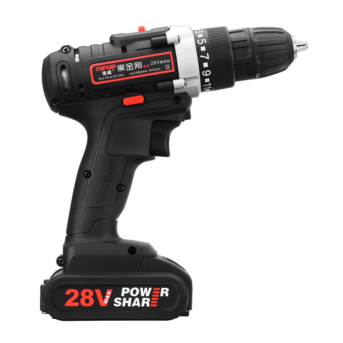 28V Cordless Power Drills Double Speed Electric Drill