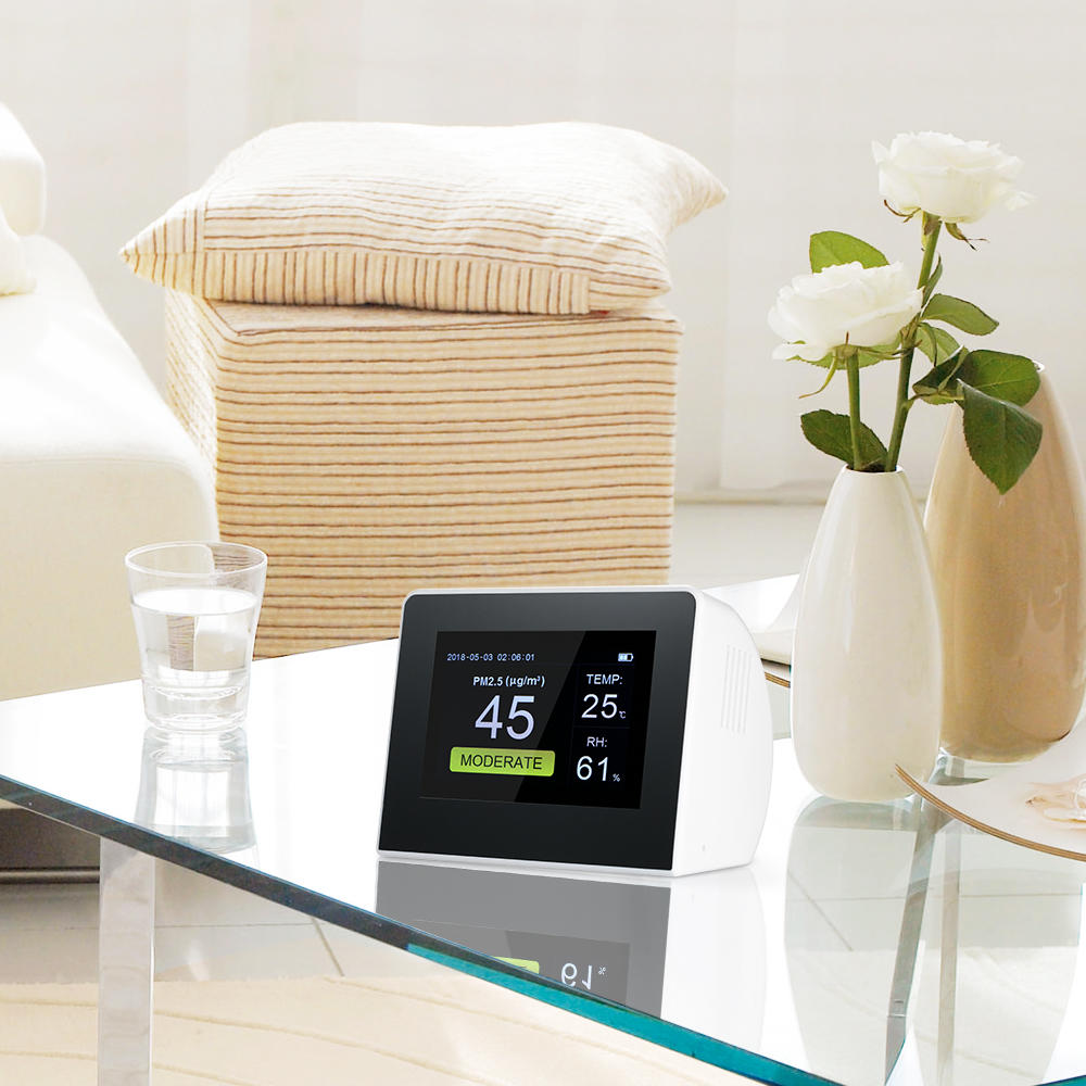 Digital Multifunctional Gas Analyzer Air Quality Tester Indoor/Outdoor CO2 Meter HCHO & TVOC Detector Monitor