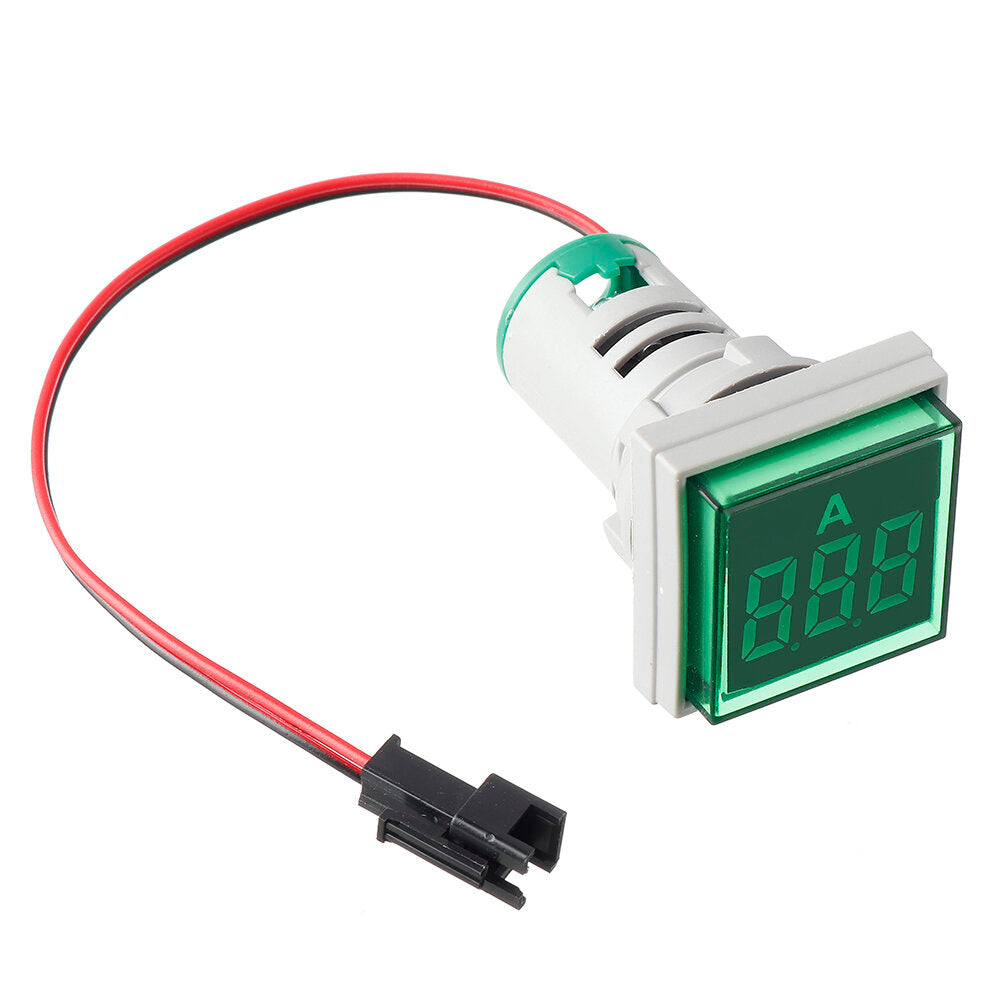 Square Ammeter Large Digital Tube Ammeter Indicator Light Ammeter Pack4