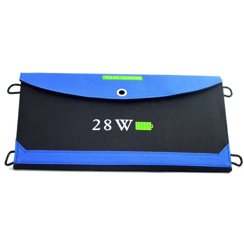 Solar cell 28W 21W Power Solar Charger Battery Dual Port Waterproof Foldable Solar Cells Panel for Digital Products Charging