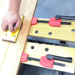 20mm Woodworking Clamp with 70KG Force, Quick-Clamping Mechanism for Standard Workbenches, Enhanced Stability