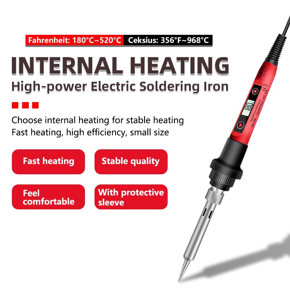 24PCS LCD Digital Display Screen Multi-function Electric Soldering Iron Adjustable Temperature Soldering Tools Kit