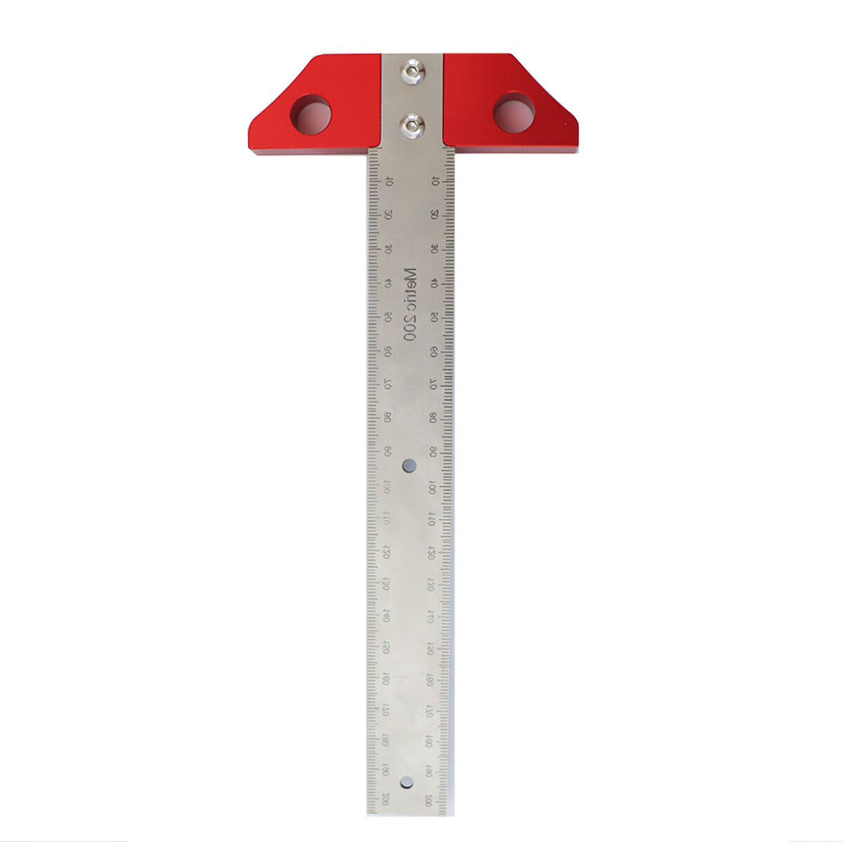 8" T Square Ruler - Durable, Accurate, Dual-Scale Measuring Tool for Woodworking Projects, Compact & Portable