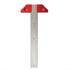 8" T Square Ruler - Durable, Accurate, Dual-Scale Measuring Tool for Woodworking Projects, Compact & Portable