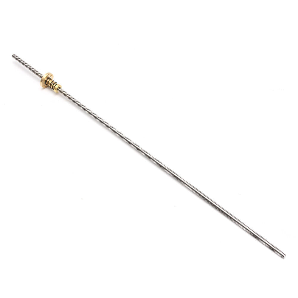 8mm T8 600mm Lead Screw Trapezoidal Acme Rod with Anti-Backlash Nut CNC Parts