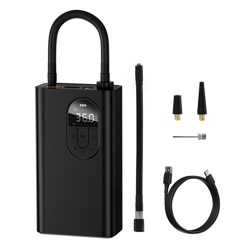 150PSI Portable Tire Inflator Pump Air Compressor Digital Smart Tire Pressure Detection Auto for Car Bike Motorcycle Black