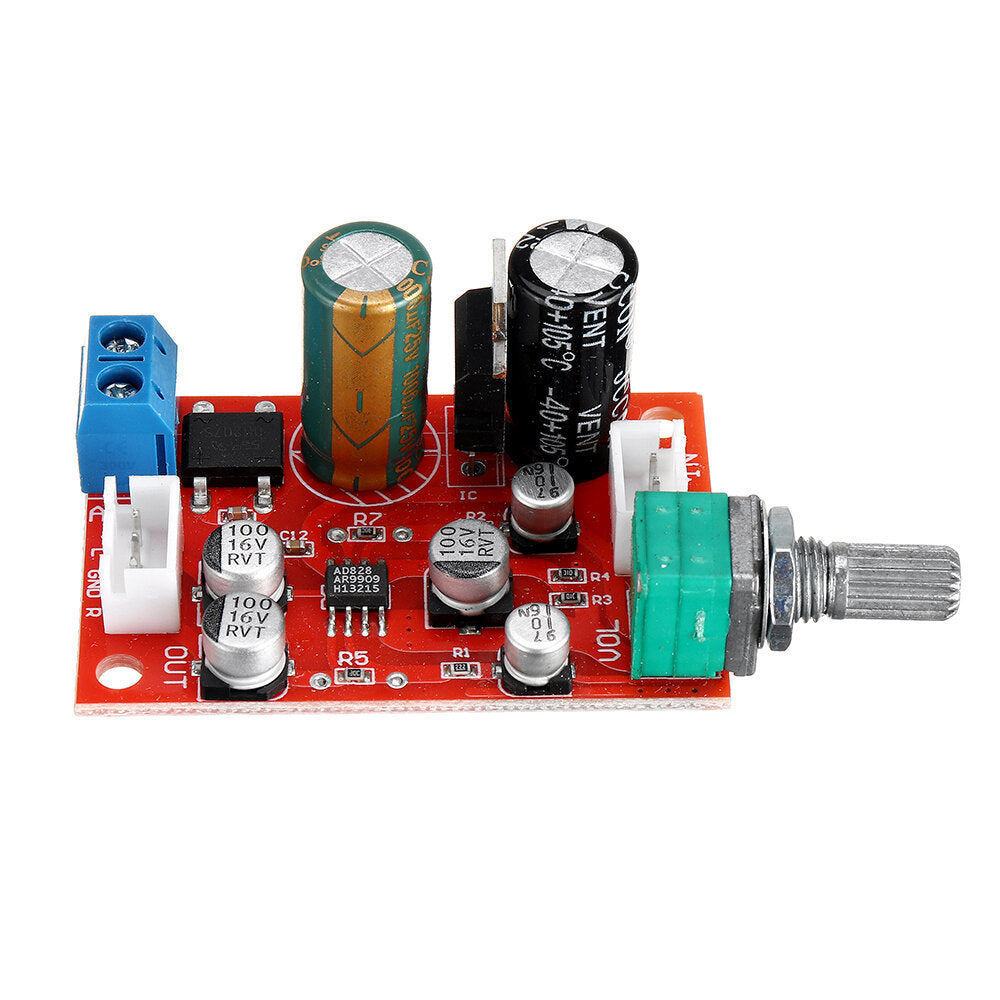 Operational Amplifier Preamplifier Board Single Power Supply with Volume Potentiometer