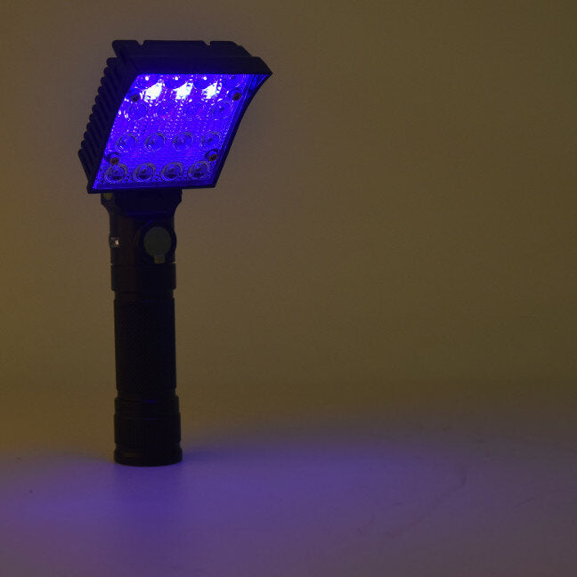 16x COB 4Colors 4Modes 180 Adjustable Head Magnetic Tail USB LED Flashlight