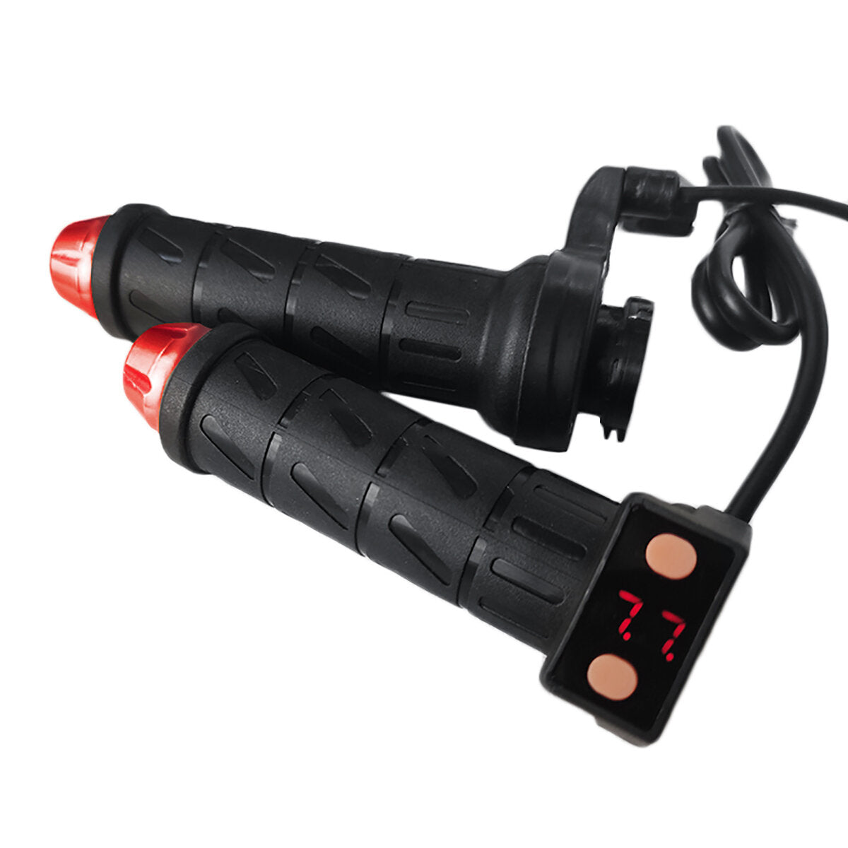 Motorcycle / Electric Scooter Heated Grips 22mm Adjustable Digital LCD Display