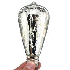 5W Storm Silvering Vintage Antique Filament LED Bulb Light Lamp 85-265V