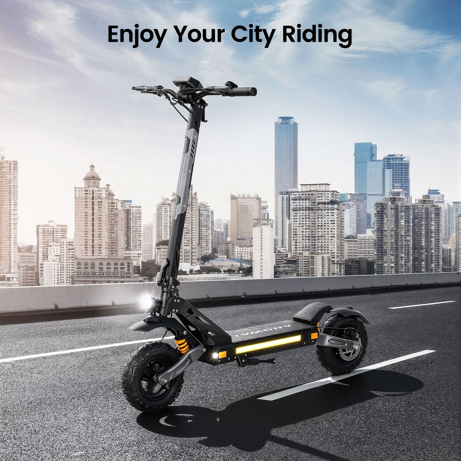 Electric Scooter Bridage Rapide 48V 21.3Ah Battery 1000W Motor 55KM/H Top Speed 11 Inch Tire 85KM Range Front Rear Disc Brake Dual Swingarm