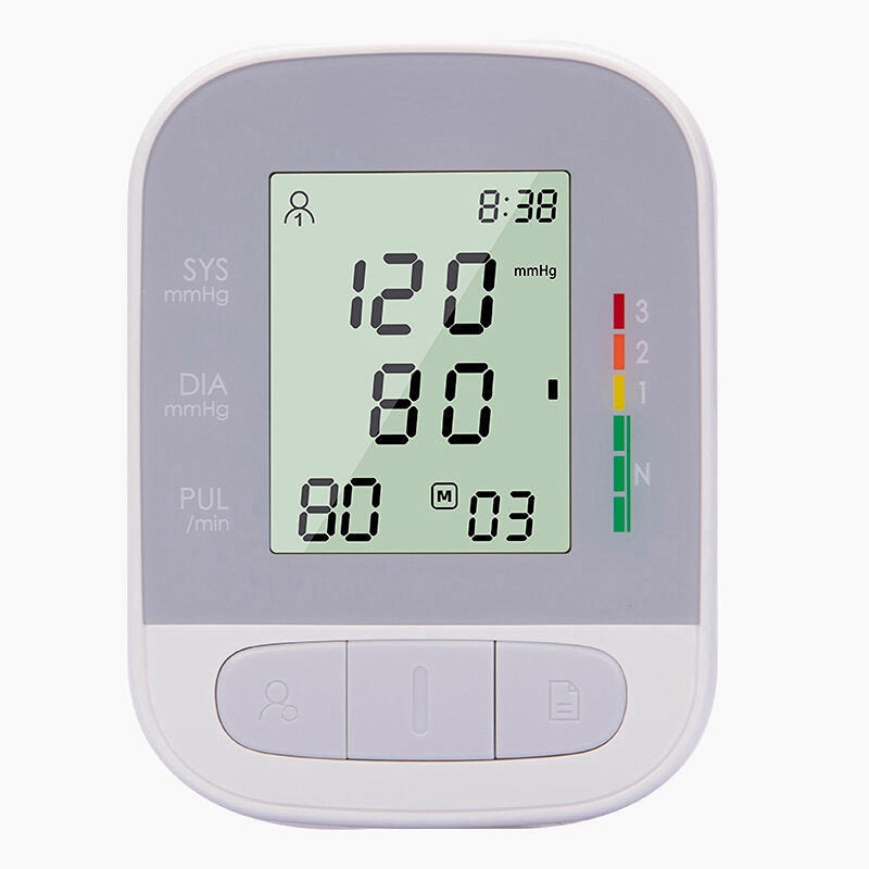 Blood Pressure Monitor LCD Digital Display One-touch Operation Blood Pressure Monitor Portable Tow Memories Blood Pressure Monitor