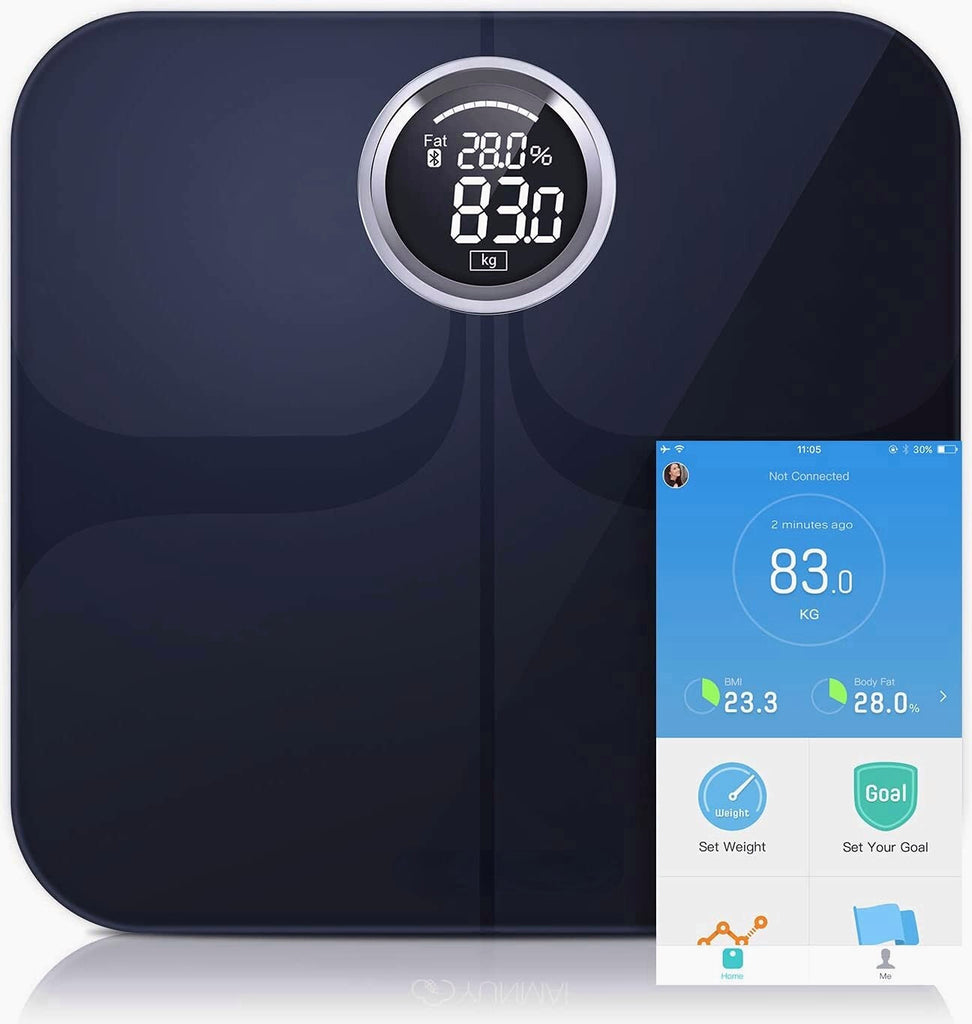Premium Smart Scale Body Fat Scale Body Composition Monitor With Extra Large Display Works With APP Apple Health And Google Fit