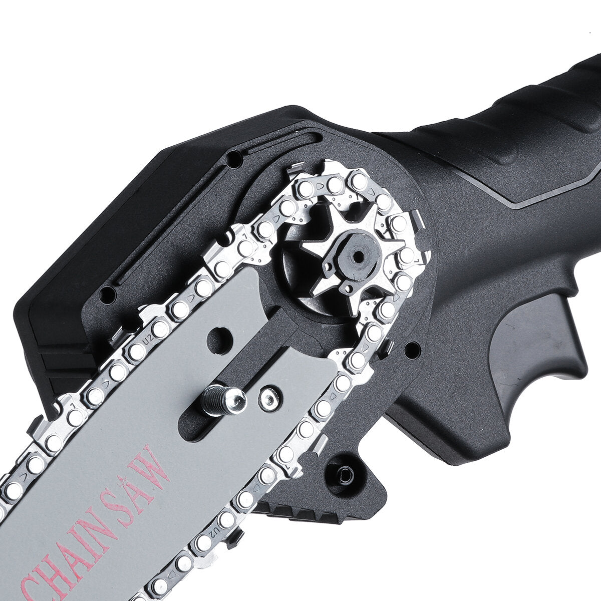 4" 24V Rechargeable Cordless Electric Saw Mini Handheld Chainsaw Wood Cutter Tool